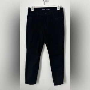 Old Navy Rockstar Mid Rise Super Skinny Black Jeans 12 Short Stretch
